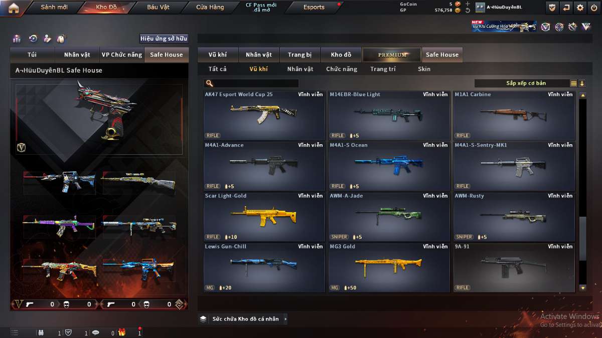 shop acc cf uy tin gia re